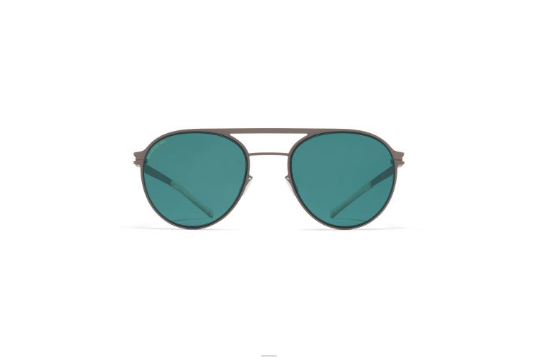 MYKITA Bradley Nr. 1 Sonnenbrille Rahmen: Maulwurfgrau/Indigo|Gläser: polarisiertes Pro-Ozeanblau J6D229