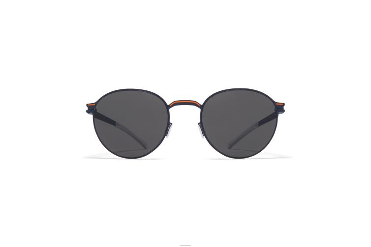 MYKITA Carlo Nr. 1 Sonnenbrille Rahmen: Indigo/Orange|Gläser: dunkelgrau einfarbig J6D22165