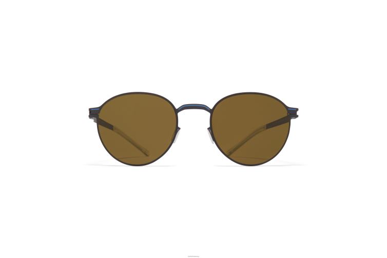 MYKITA Carlo Nr. 1 Sonnenbrille Rahmen: Sturmgrau/Blaugrau|Gläser: Raw Brown Solid J6D22166