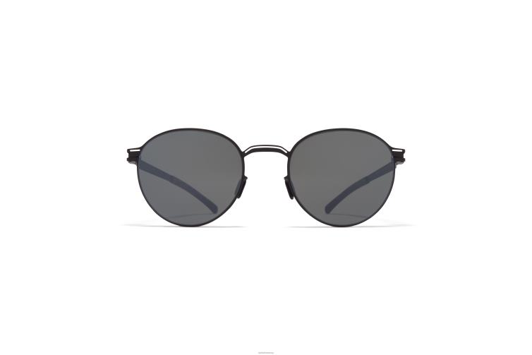 MYKITA Carlo Nr. 1 Sonnenbrille Rahmen: schwarz/weiß|Gläser: verspiegelt schwarz J6D22163