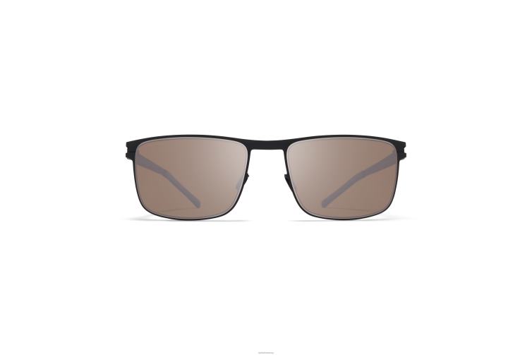 MYKITA Donovan Nr. 1 Sonnenbrille Rahmen: Schwarz/Weiß|Gläser: Polarisiert Pro Hi-Con Grau J6D2291
