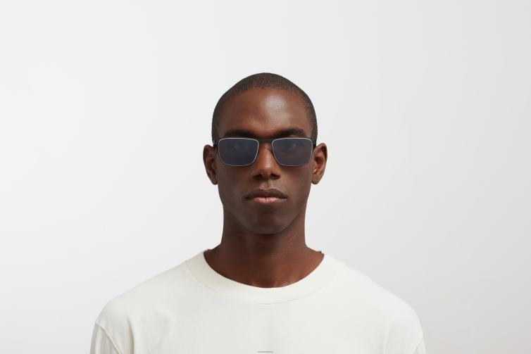 MYKITA Donovan Nr. 1 Sonnenbrille Rahmen: Schwarz/Weiß|Gläser: Polarisiert Pro Hi-Con Grau J6D2291