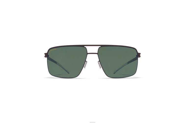 MYKITA Joshua Nr. 1 Sonnenbrille Rahmen: dunkelbraun|Gläser: polarisiert Pro Green 15 J6D2220
