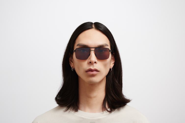 MYKITA Joshua Nr. 1 Sonnenbrille Rahmen: tiefschwarz|Linse: polprohiconbrownsl/f J6D2221