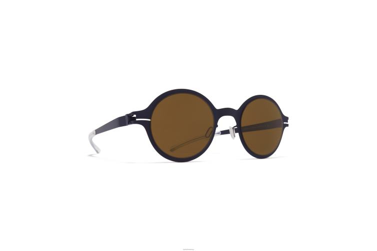 MYKITA Nestor Nr. 1 Sonnenbrille Rahmen: Indigo|Gläser: Raw Brown Solid J6D22167