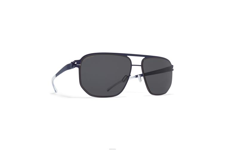 MYKITA Perry Nr. 1 Sonnenbrille Rahmen: Indigo/dunkler Sand|Gläser: polarisiertes Pro-Hi-Con-Grau J6D2296