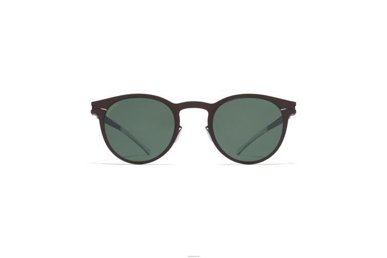 MYKITA Riley Nr. 1 Sonnenbrille Rahmen: dunkelbraun|Gläser: polarisiert Pro Green 15 J6D22191