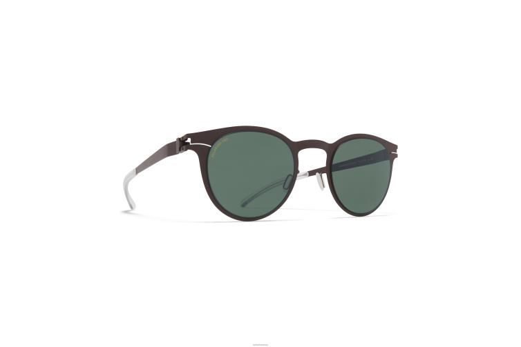 MYKITA Riley Nr. 1 Sonnenbrille Rahmen: dunkelbraun|Gläser: polarisiert Pro Green 15 J6D22191