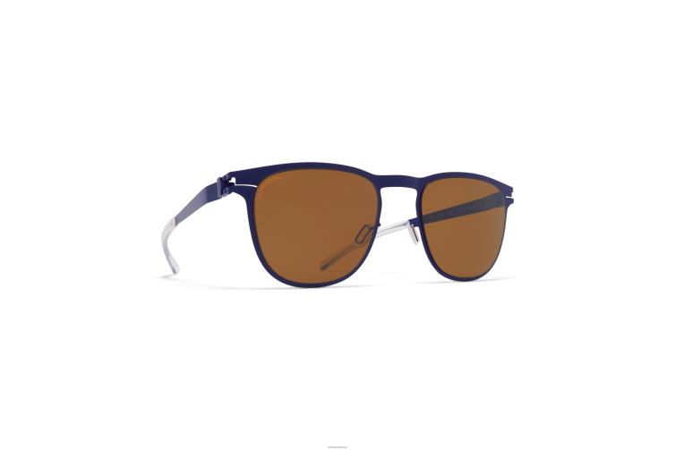 MYKITA Stanley Nr. 1 Sonnenbrille Rahmen: blauer Samt | Gläser: polarisiertes Pro-Bernsteinbraun J6D2298