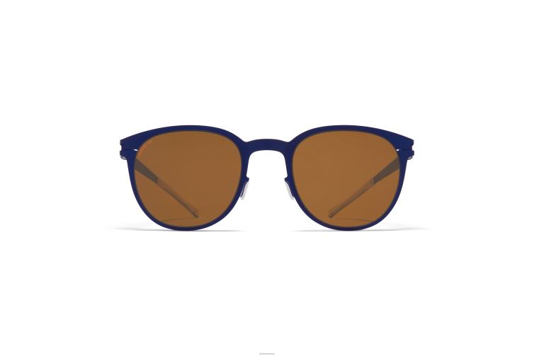 MYKITA Truman Nr. 1 Sonnenbrille Rahmen: blauer Samt | Gläser: polarisiertes Pro-Bernsteinbraun J6D22172
