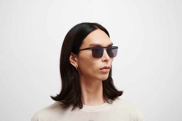 MYKITA Wille Nr. 1 Sonnenbrille Rahmen: Schwarz | Gläser: Polarisiert Pro High Con Grau J6D22102