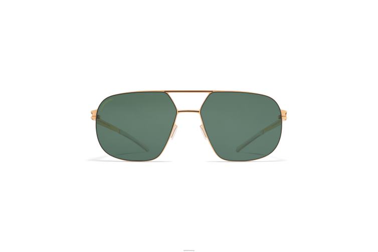 MYKITA angus Nr. 1 Sonnenbrille Rahmen: Champagnergold/Schwarz|Gläser: polarisiert Pro Green 15 J6D223