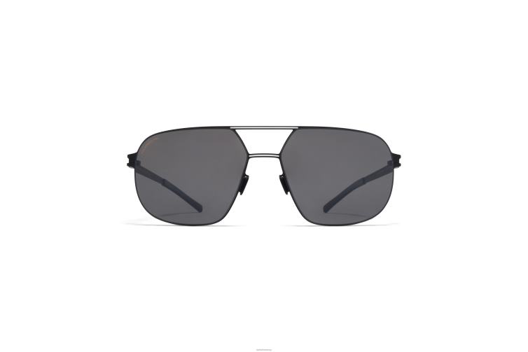 MYKITA angus Nr. 1 Sonnenbrille Rahmen: Schwarz/Weiß|Gläser: Polarisiert Pro Hi-Con Grau J6D222