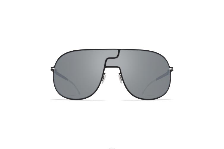 MYKITA studio12.1 Studio-Sonnenbrille Rahmen: Tiefschwarz|Gläser: Silver Flash J6D2231