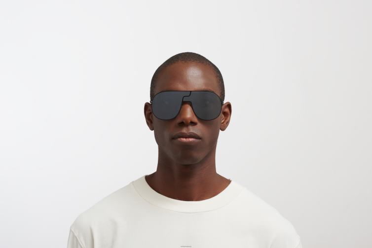 MYKITA studio12.1 Studio-Sonnenbrille Rahmen: Tiefschwarz|Gläser: Silver Flash J6D2231