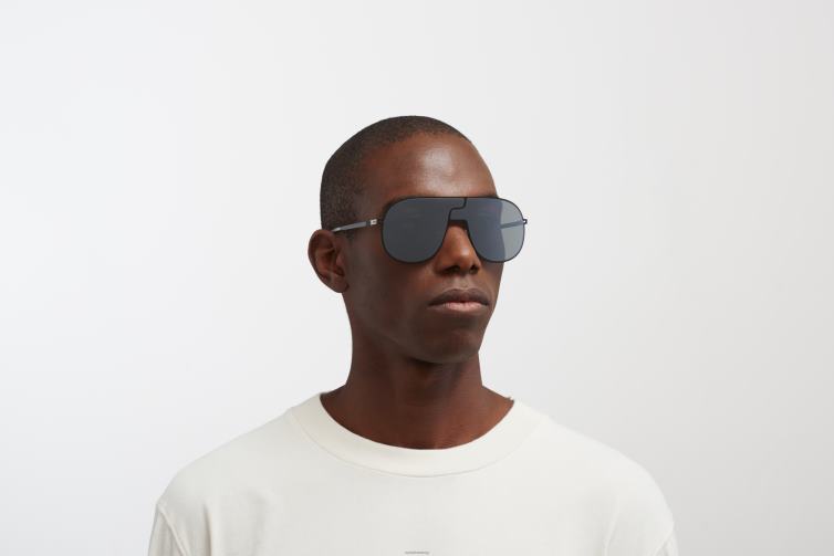 MYKITA studio12.1 Studio-Sonnenbrille Rahmen: Tiefschwarz|Gläser: Silver Flash J6D2231
