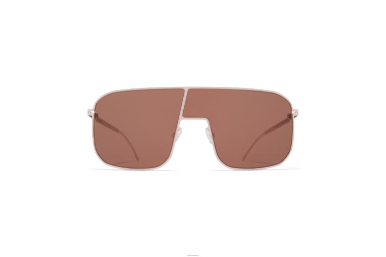 MYKITA studio12.2 Studio-Sonnenbrille Rahmen: Aurore | Gläser: Palisanderbraunes Schild J6D2240