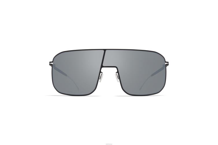 MYKITA studio12.2 Studio-Sonnenbrille Rahmen: Tiefschwarz|Gläser: Silver Flash J6D2245