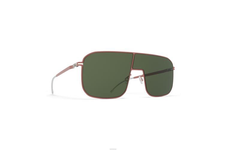 MYKITA studio12.2 Studio-Sonnenbrille Rahmen: rosa Ton|Linse: olivgrün J6D2241