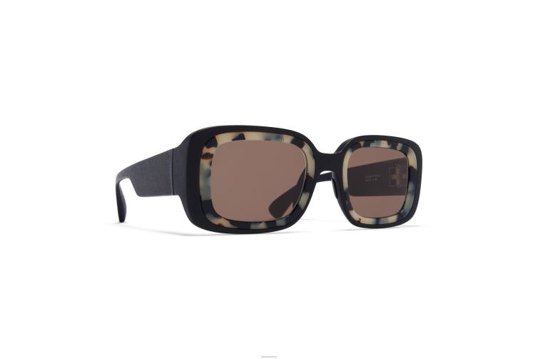 MYKITA studio13.1 Studio-Sonnenbrille Rahmen: MA10 Pitchblack/Creamy Cookie|Gläser: Terra Solid J6D22130