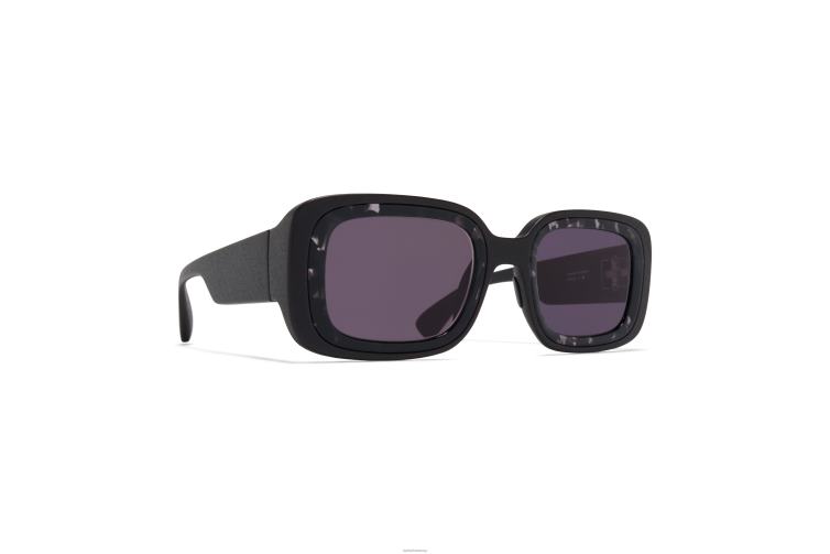 MYKITA studio13.1 Studio-Sonnenbrille Rahmen: MA1 Pitch Black/Black Havana | Gläser: Cool Grey Solid J6D22131