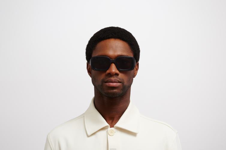 MYKITA studio13.1 Studio-Sonnenbrille Rahmen: MA1 Pitch Black/Black Havana | Gläser: Cool Grey Solid J6D22131