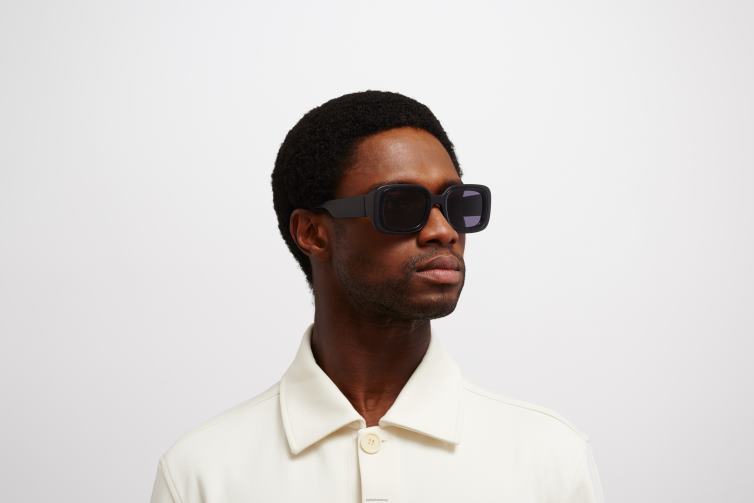 MYKITA studio13.1 Studio-Sonnenbrille Rahmen: MA1 Pitch Black/Black Havana | Gläser: Cool Grey Solid J6D22131