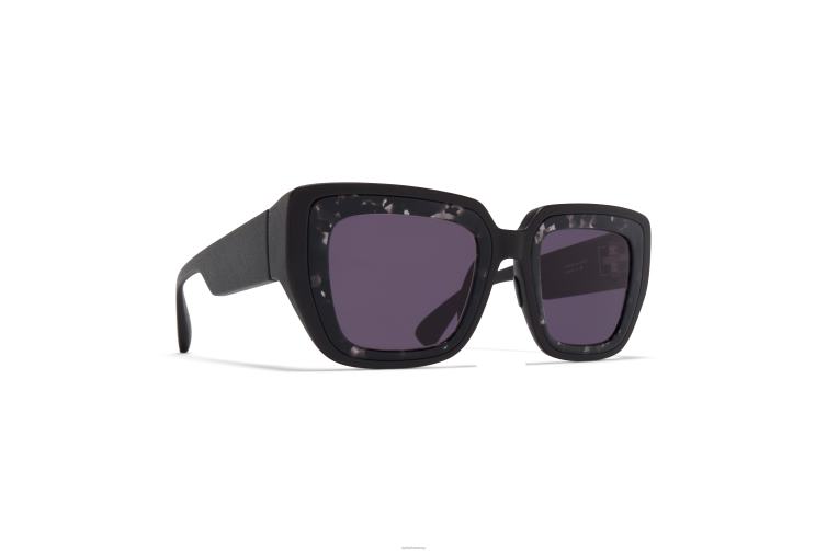 MYKITA studio13.2 Studio-Sonnenbrille Rahmen: MA1 Pitch Black/Black Havana | Gläser: Cool Grey Solid J6D22135