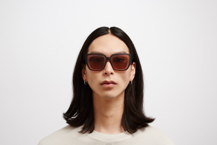 MYKITA studio13.2 Studio-Sonnenbrille Rahmen: MA4 Ebenholzbraun/Pink Clay|Gläser: Cruxite Brown Solid J6D22136
