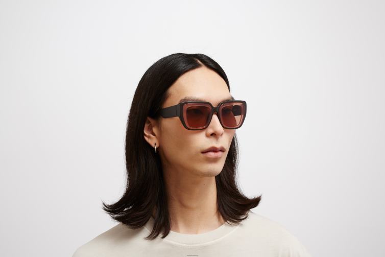 MYKITA studio13.2 Studio-Sonnenbrille Rahmen: MA4 Ebenholzbraun/Pink Clay|Gläser: Cruxite Brown Solid J6D22136